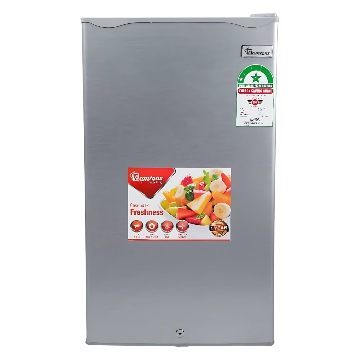 Ramtons 90Lt Single Door Fridge Silver RF/215