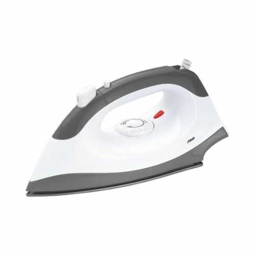 MIKA Dry Iron, Non-stick Soleplate, White & Grey MDIR268