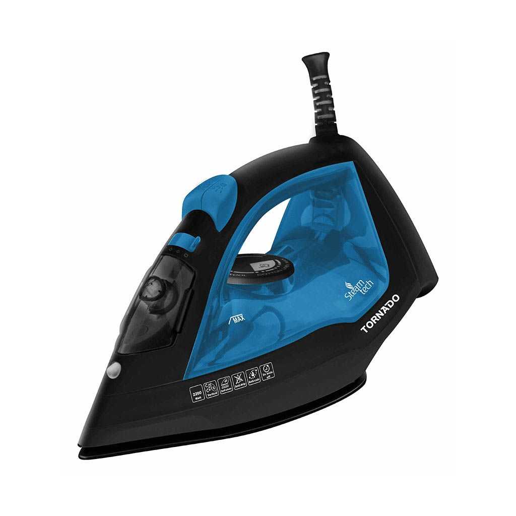 Tornado Steam Iron 2200w - Ceramic SolePlate. TST-2200