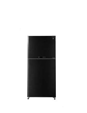 SHARP Refrigerator, No Frost480 Litre 2 Glass Doors Refrigerator Black Color With J-Tech Inverter SJ-GV63G-BK