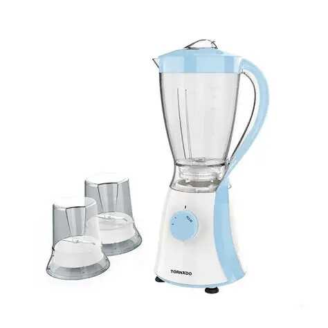 Tornado Blender 600 - Watt, 1.5 Liter, 2 Mills, TB-600/2-LBlue