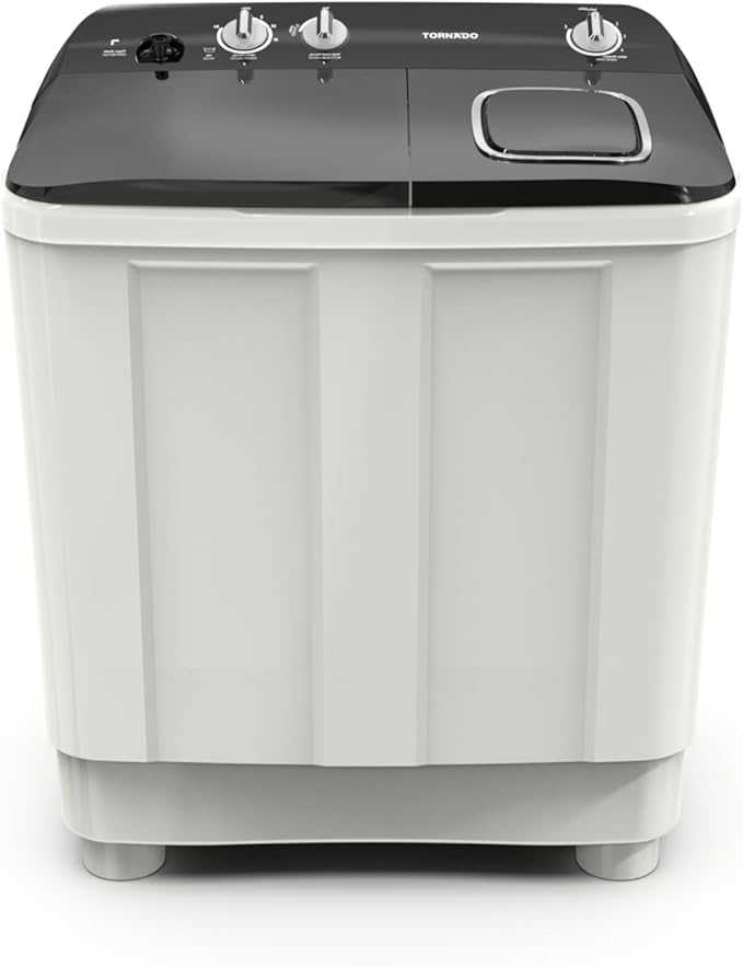 TORNADO Washing Machine Half Automatic 10 Kg, 2 Motors,TMH-HS10C(WK)