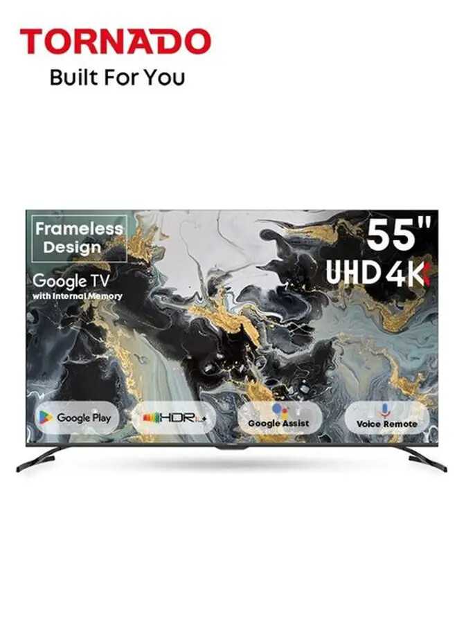 TORNADO 55" Smart Frameless 4K with Google 55UA3400G