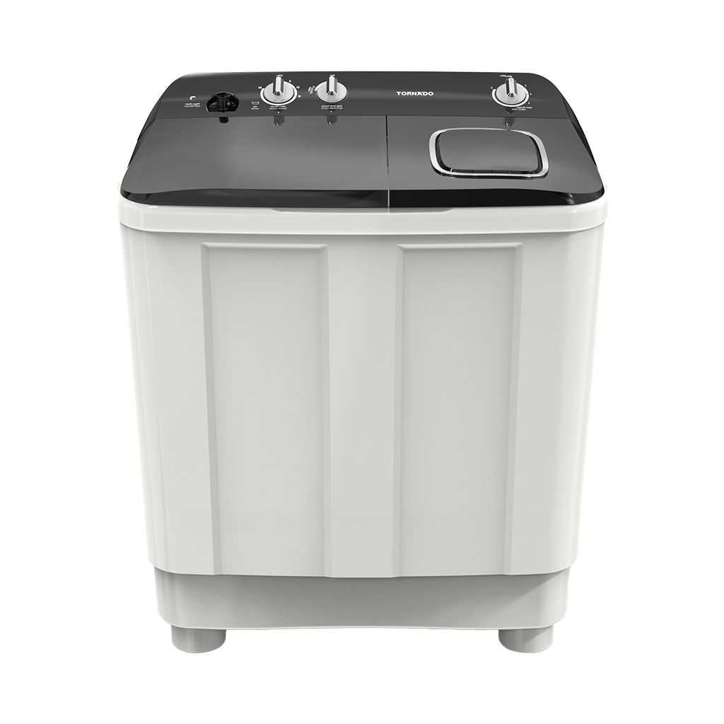 TORNADO Washing Machine Half Automatic 12 Kg, 2 Motors, TMH-HS12C(WK)