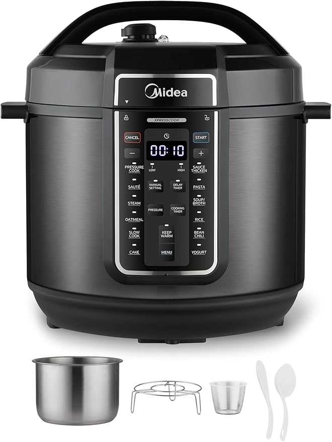 Midea,8L Digital Pressure Cooker With Stainless Steel Pot,MPC-8002SBSS-NPR