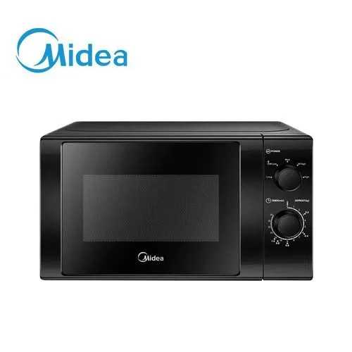 Midea Microwave 20L 700W, MM7P012MZ-B, Manual Control, Without Grill - Black