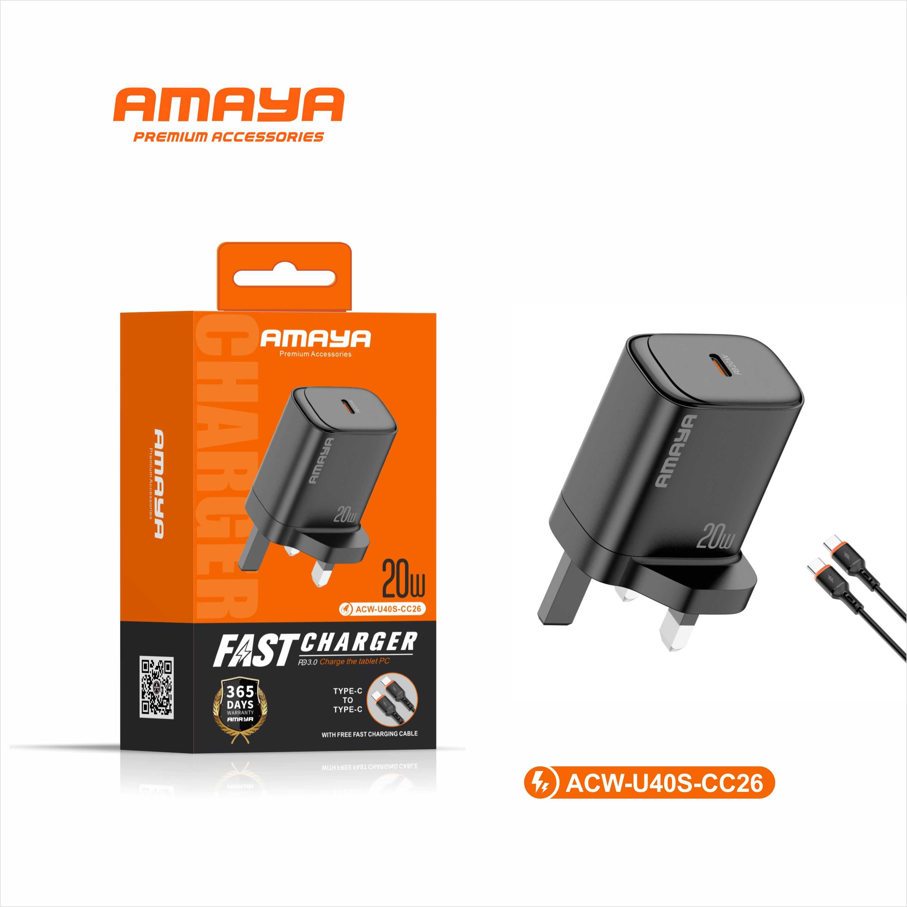 AMAYA Charger ACW-U40S-CC26 20W
