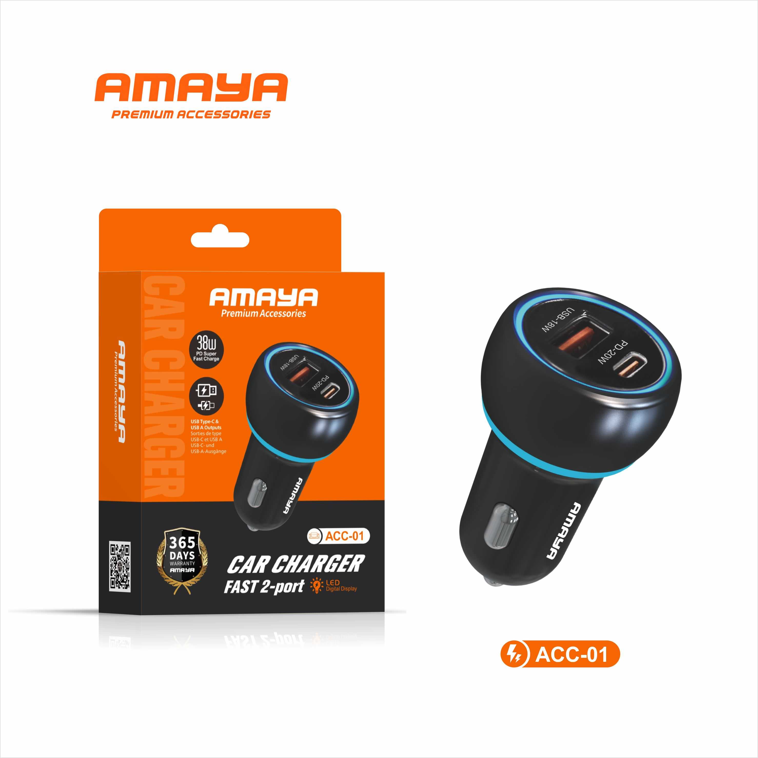 AMAYA ACC-01 PD38W car charger