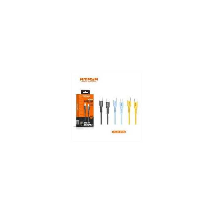 AMAYA ACD-CC30-Black Cicada silicone 1M C to C data cable black