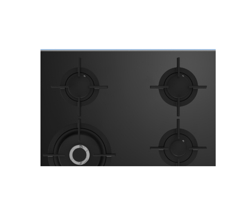 BEKO HOB HCLW64222S 60cm3 Gas +1 Wok on Black Glass Hob