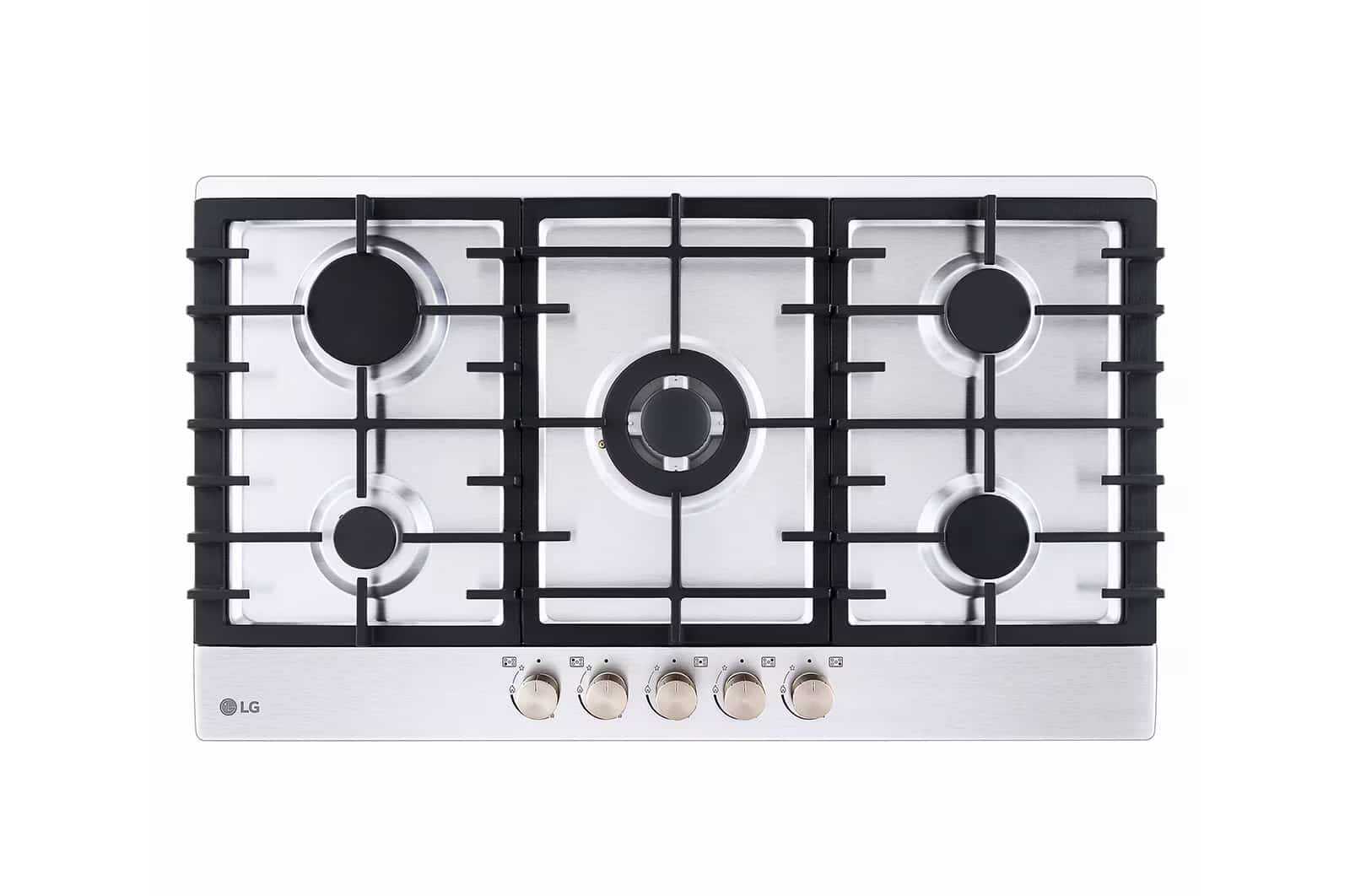 LG built in gas cooktop 90CM Stainless Steel 5 burners CG5Z3626S