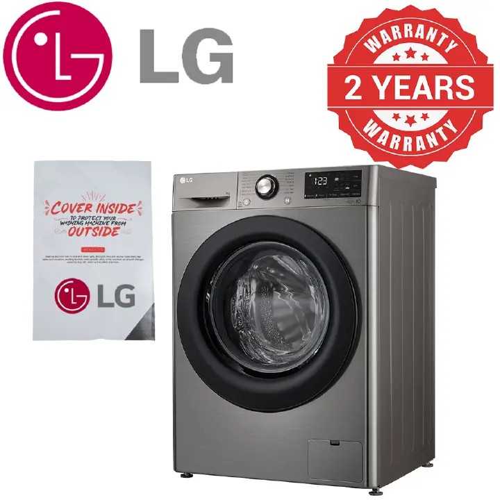LG WASHER & DRYER FRONT LOADERS F4V9BDP2EE 12/8KG BLACK