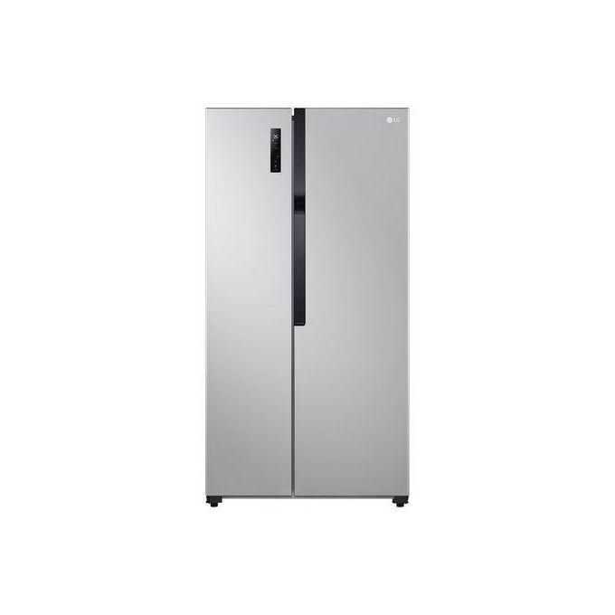 LG REFRIGERATOR SIDE BY SIDE GC-FB507PQAM 519L SILVER
