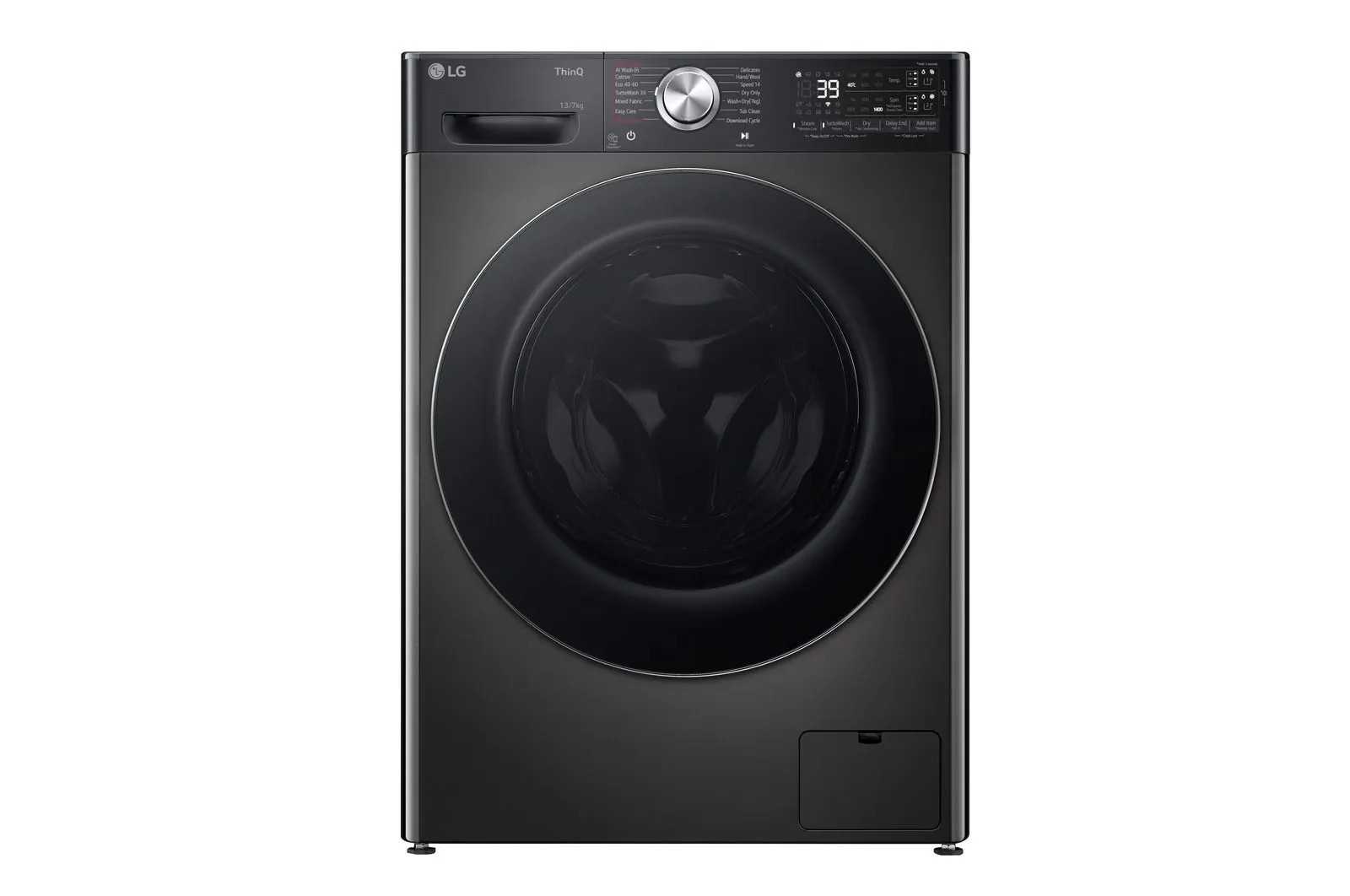 LG 13/7kg VIVACE Washer/Dryer - Black Steel, F4Y9LDP2Z