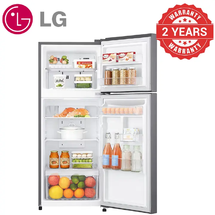 LG REFRIGERATOR TMF DOUBLE DOOR GN-B202SQBB 187L SILVER