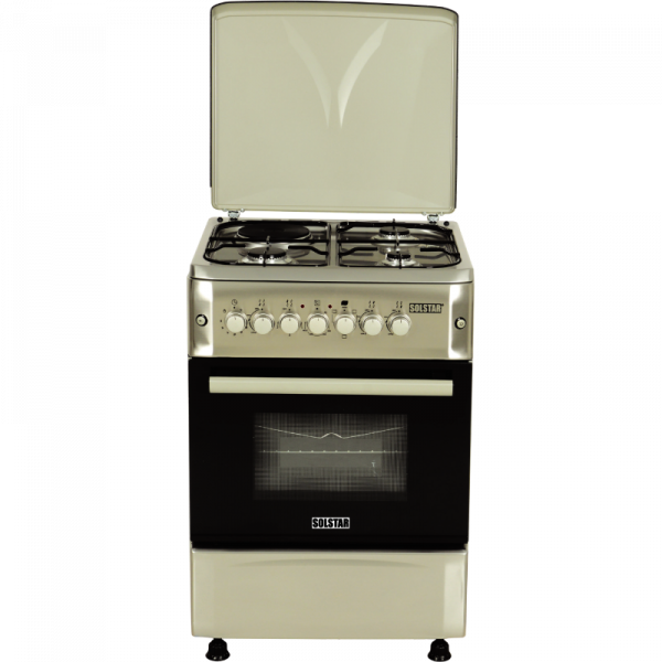 Solstar 60CM, 3+1HP,Electric Oven Wok burner and Digital Timer, INOX, SO-631DKPINBSS