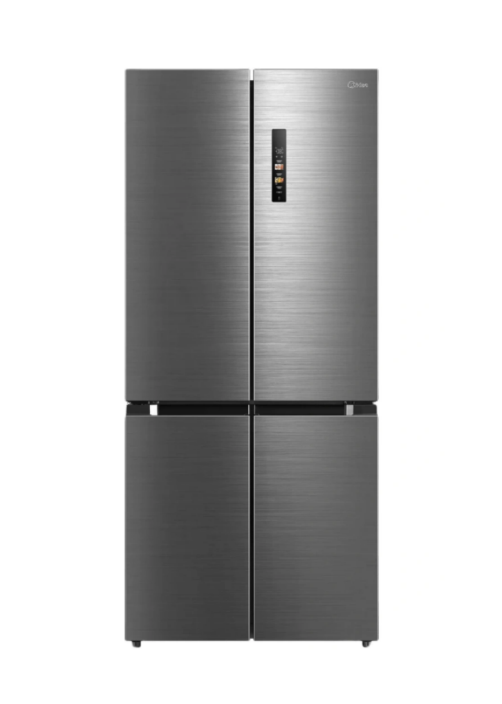 Midea 4 door 515L Multi door Fridge, Bru steel color, MDRM691FGN46D