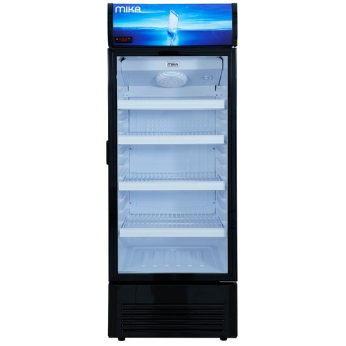 MIKA Showcase Chiller, 180L, Single Door, Black MSFU1801BL(MSFU1801WG)