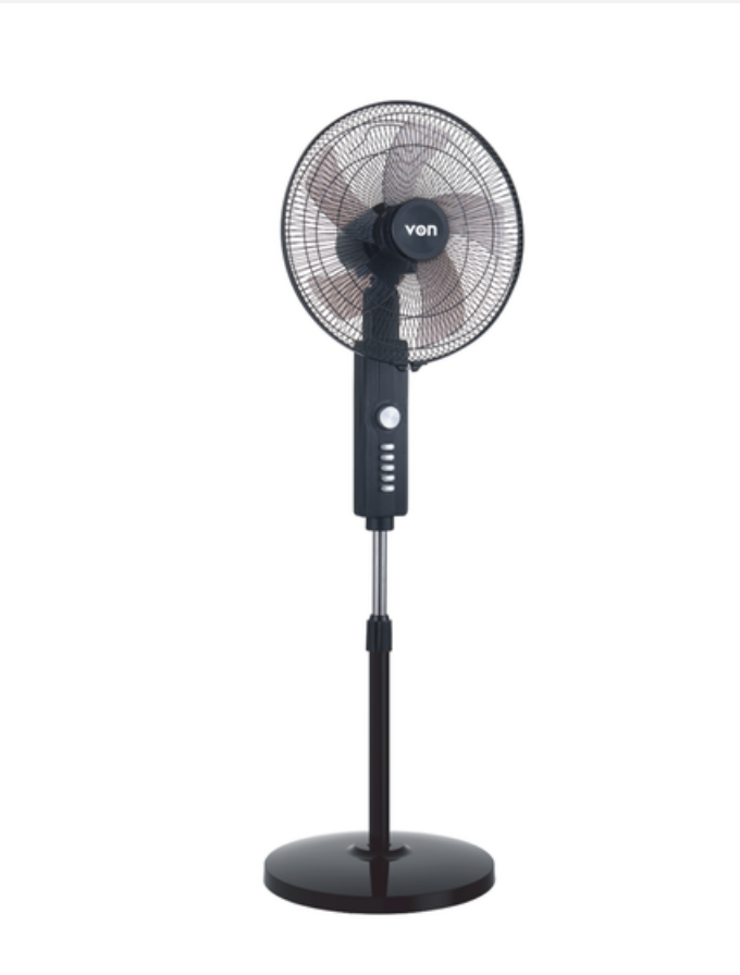 VON 18" STAND FAN VFS-8605-MJK 60W BLACK