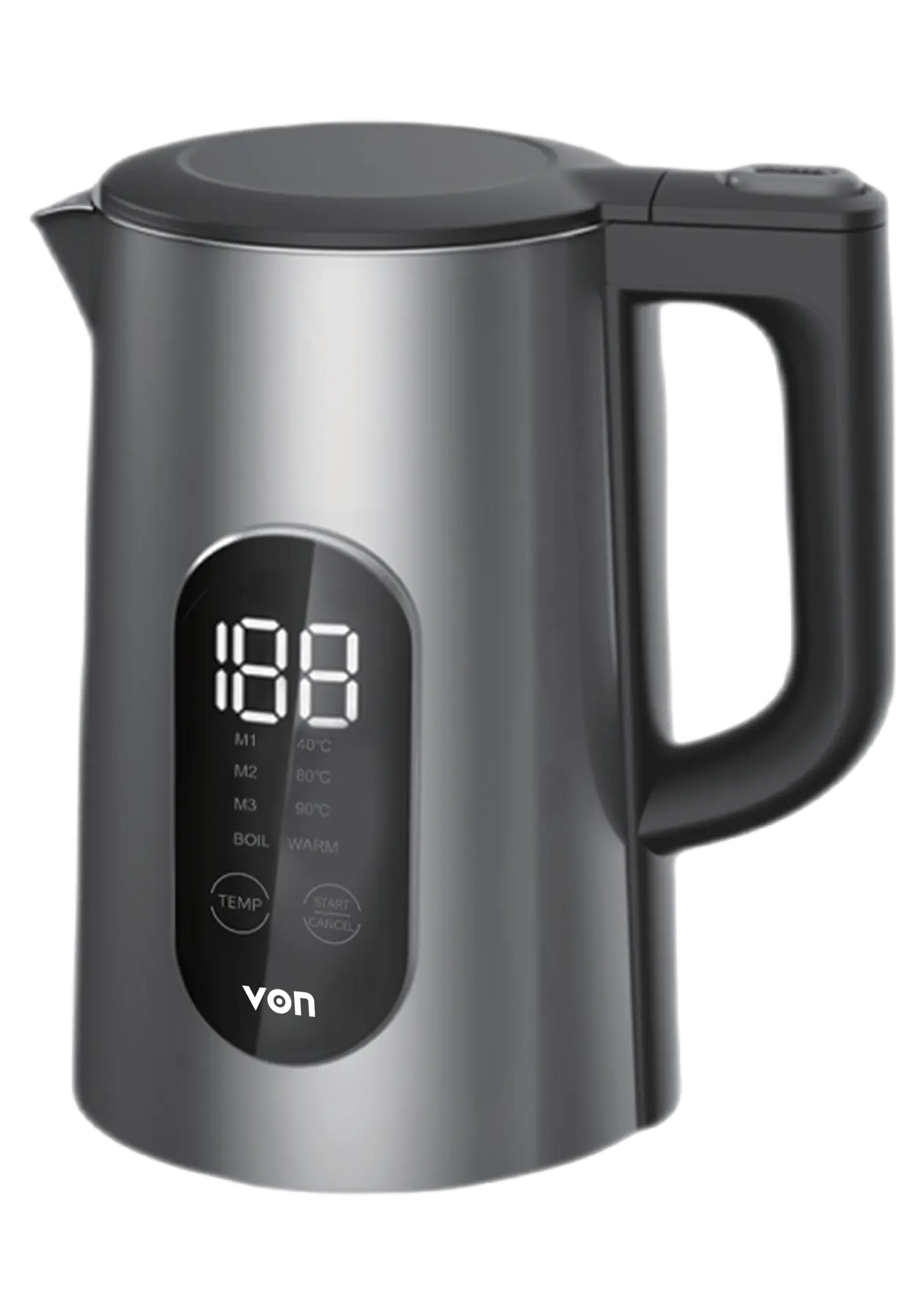 VON DIGITAL KETTLE VKDG156SMK 1.5L 1800W BLAC