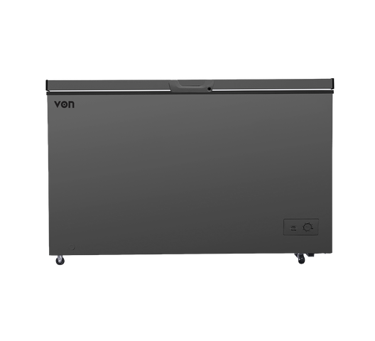 VON CHEST FREEZER VAFC37DHG 371L, NIGHT GREY
