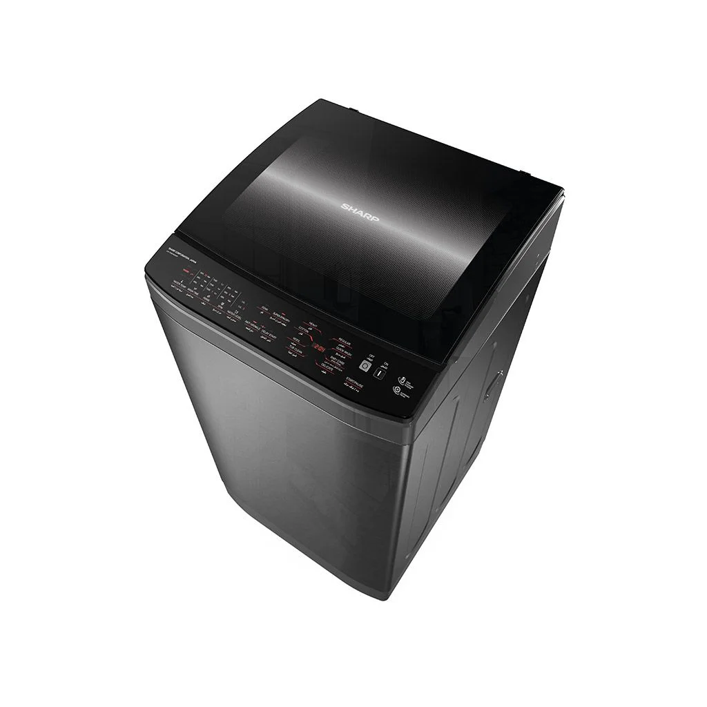 SHARP Top Automatic Washing Machine 9 Kg Washing Machine Color : Dark Silver With Drain Pump ES-TN09GDSP