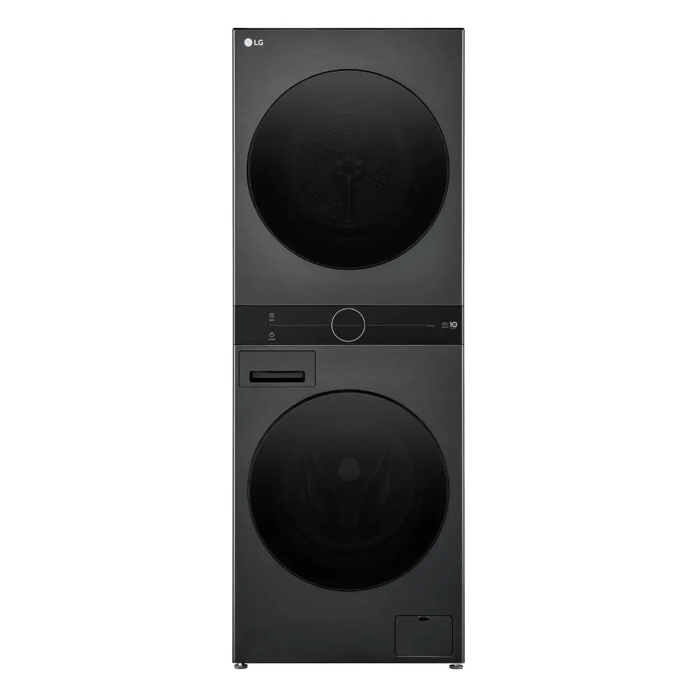 LG 13/10kg WashTower with center control panel (Direct Touch LED) - Platinum Black, WT1311PB