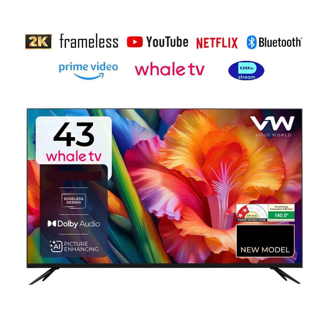 VITRON 43 inch Smart TV Powered by Whale TV HTC43W