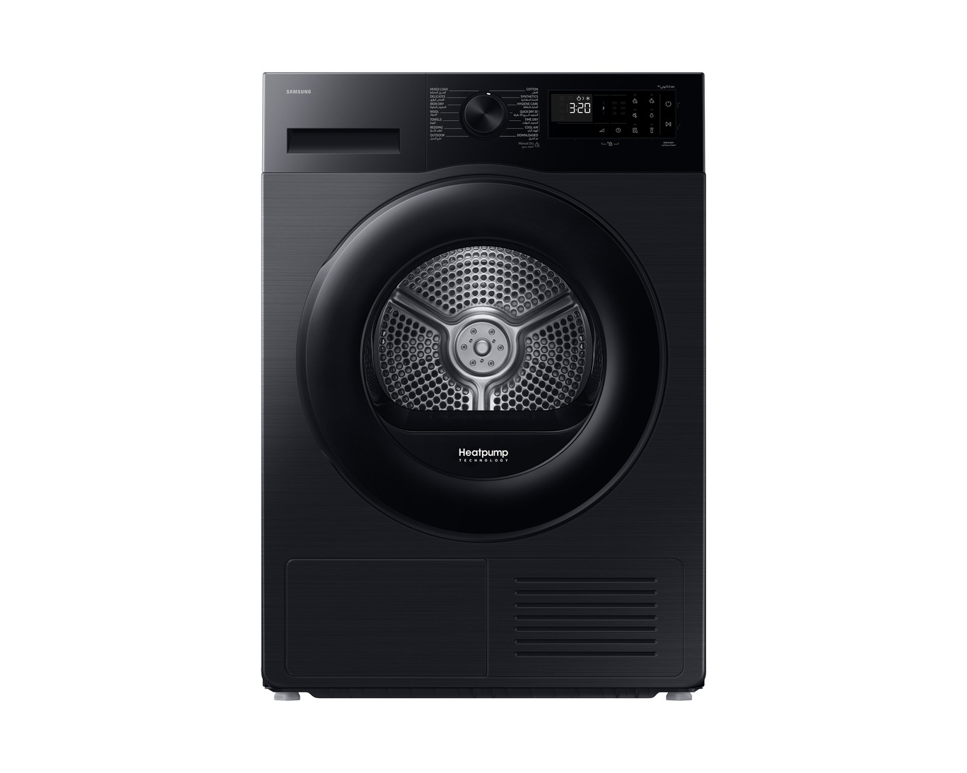 SAMSUNG Dryer, Heat Pump, 9Kg, Inverter Motor, Wifi, Black, DV90CGC2A0ABNQ