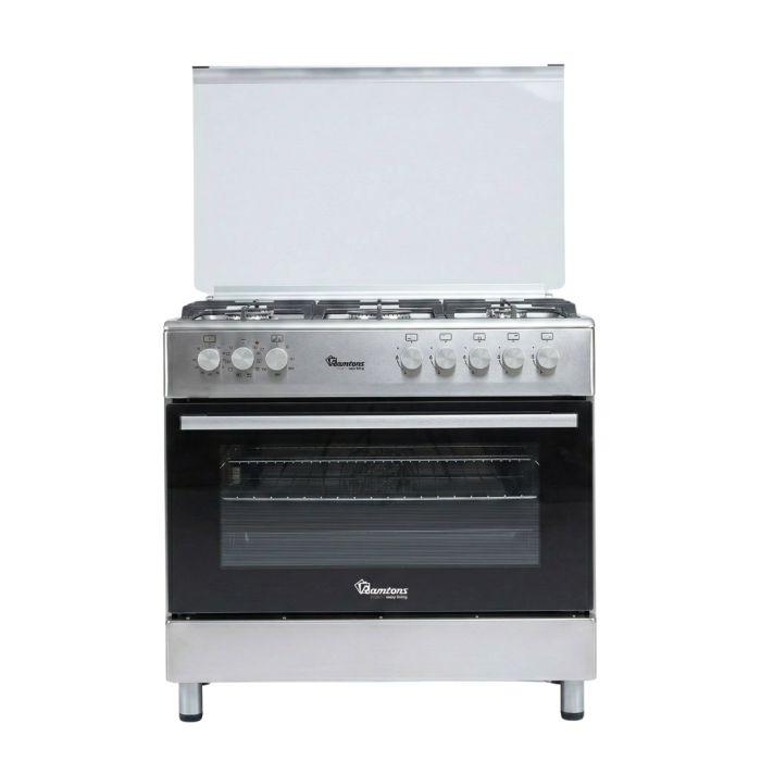Ramtons 90X60 Half Inox GO 5 Gas FS Cooker RC/399
