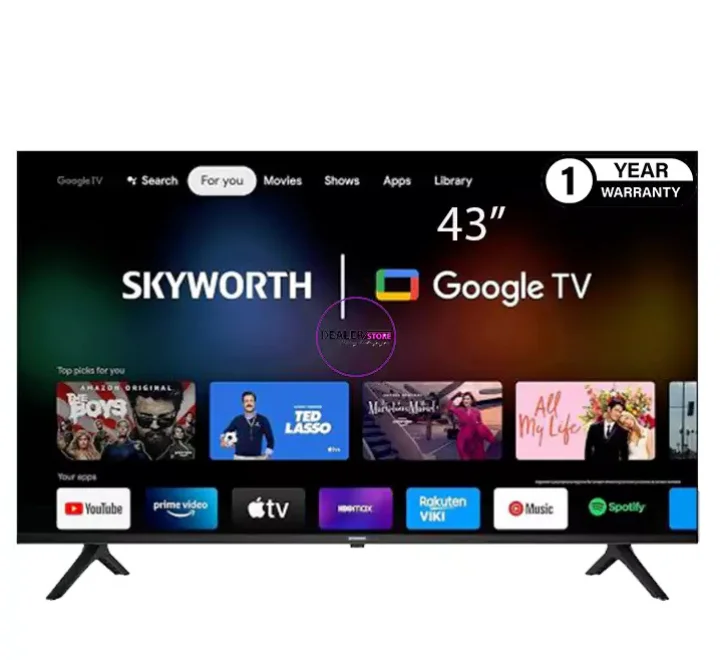 skyworth 43 inch 4K UHD Google Smart TV 43G6500H