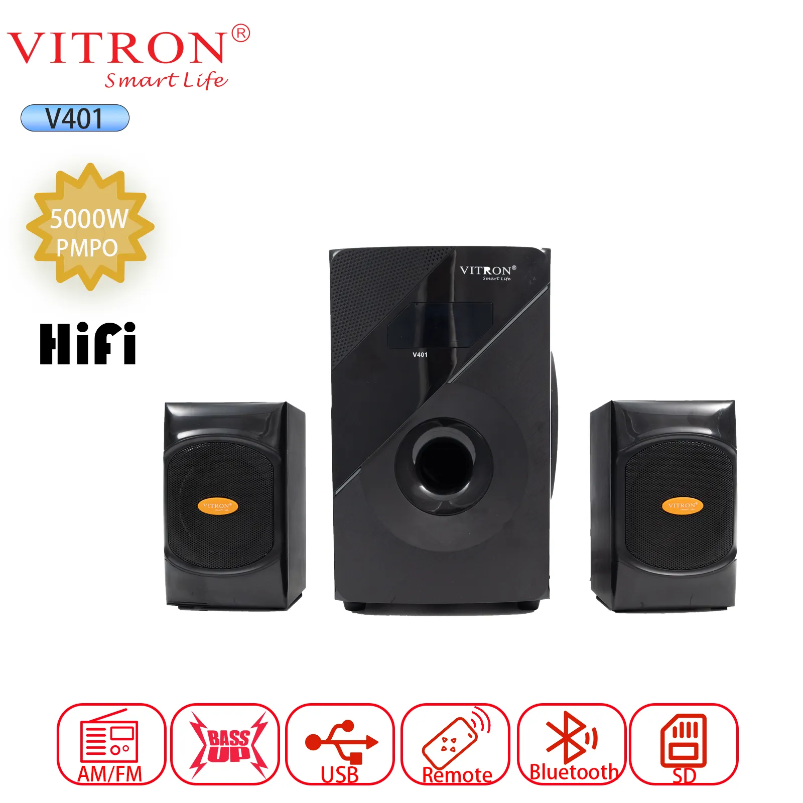 VITRON TABLE SPEAKER V401 USB/SD/MP3 2.2