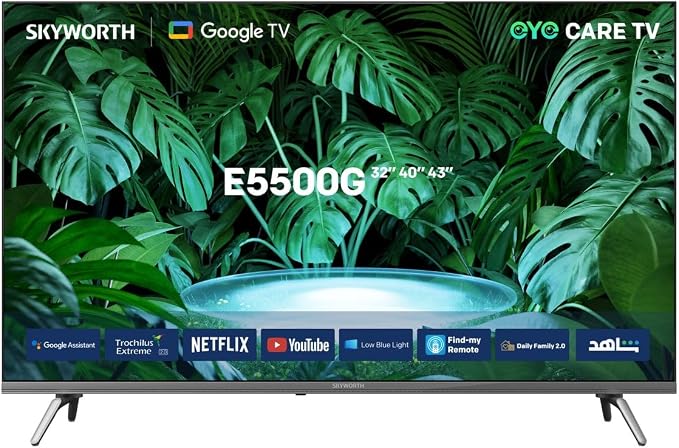 SKYWORTH 43 inch FHD Google Smart TV 43E5500G