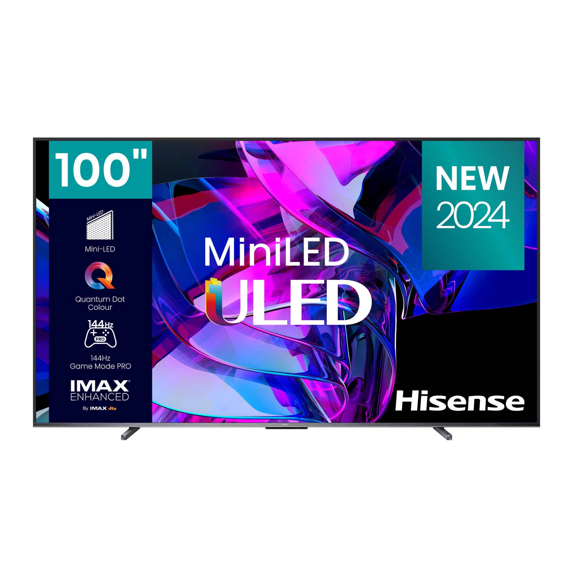 Hisense MiniLed, ULED 4K Smart Vidaa Hi View Engine Pro Dolby Vision IQ 100U7K