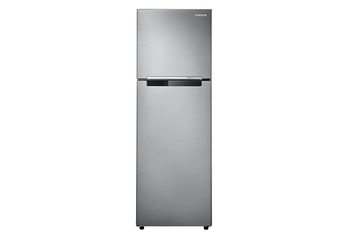 SAMSUNG Fridge, 2 Door Top Mount Freezer No Frost, 253L, INVERTER Compressor, Silver, RT25FARBDS8/UT