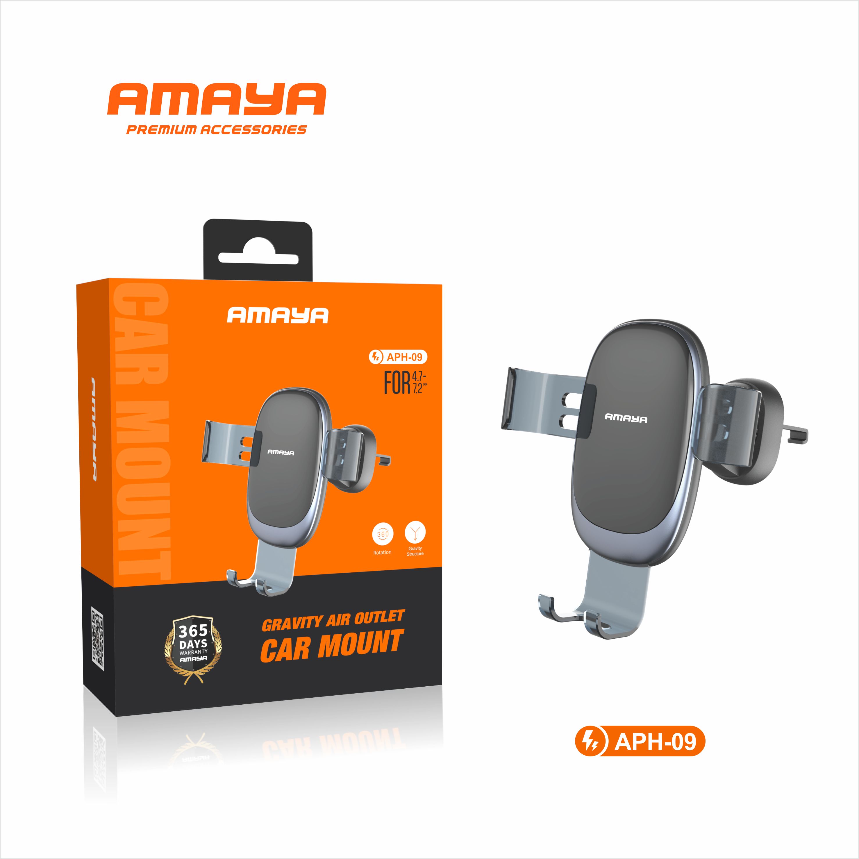 Amaya APH-09 transparent plastic gravity bracket