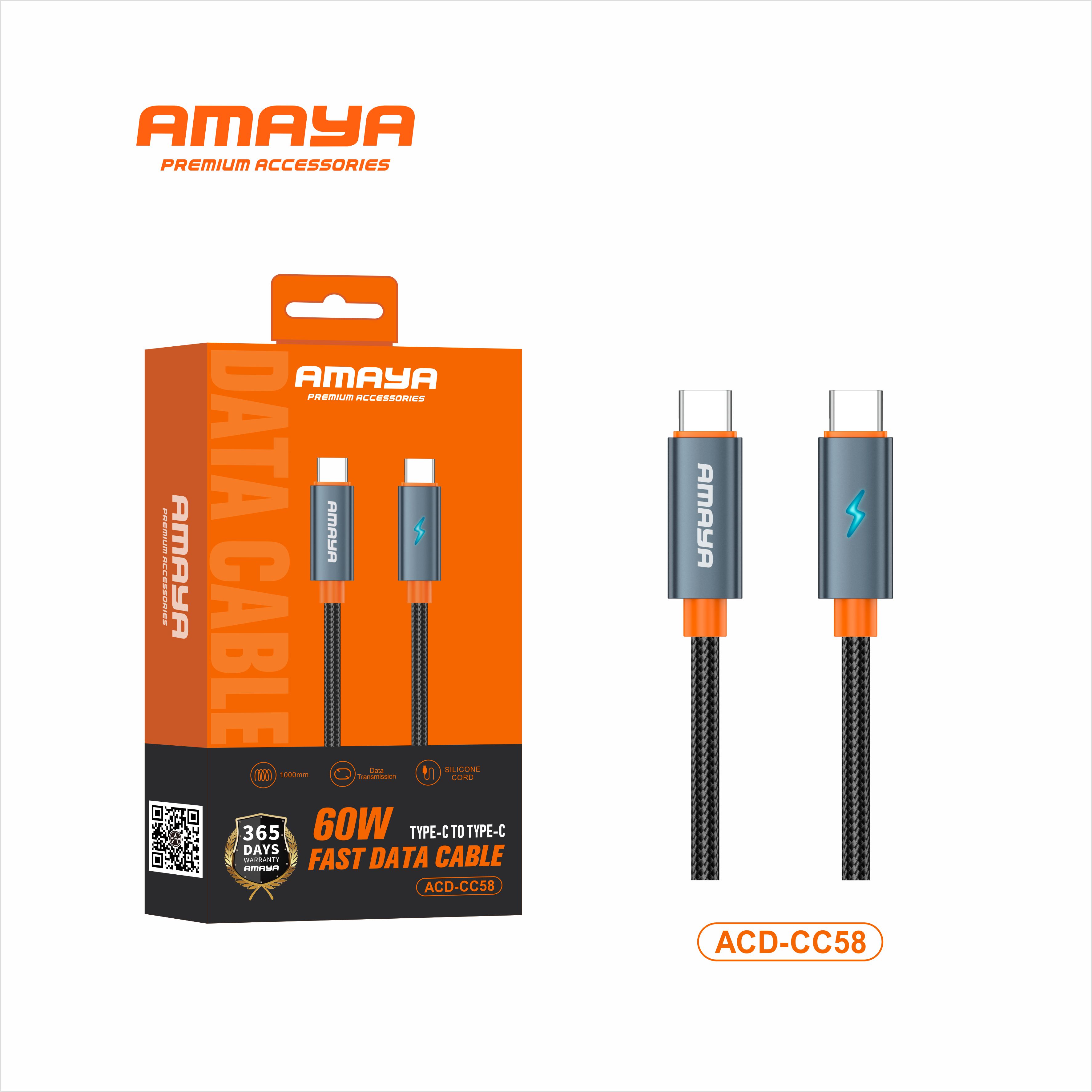 Amaya 60w fast data cable ACD-CC58