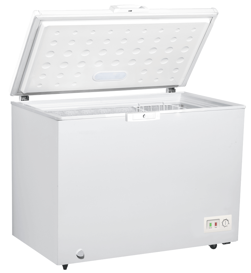 BEKO CHEST FREEZER  316LT, Sliding glass, light, insidecondenser, withlock, White  BCF3316 UK KE