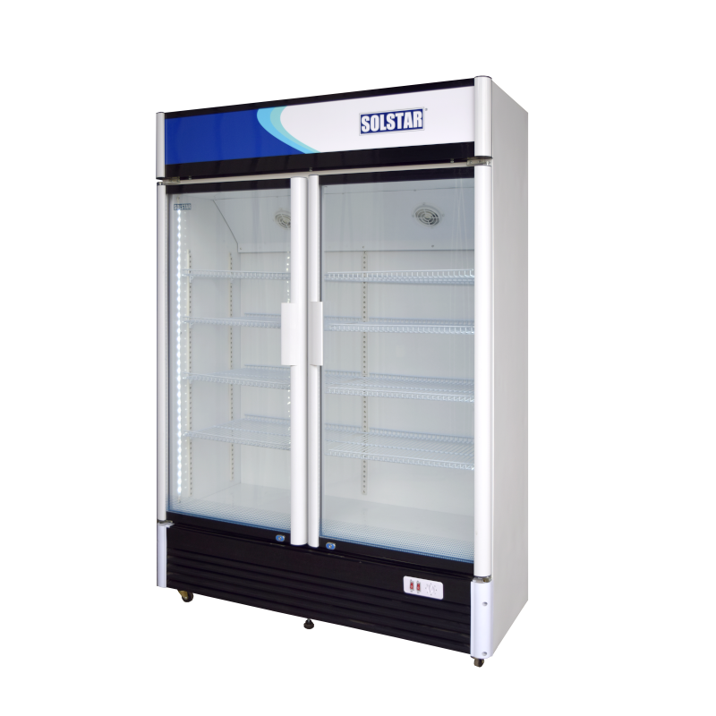SOLSTAR VERTICAL COOLER 2 Door Showcase chiller 648L VC9000-WHB SS