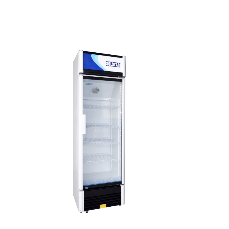 SOLSTAR VERTICAL COOLER 1 Door Showcase chiller 178Litres VC2500-WHB SS