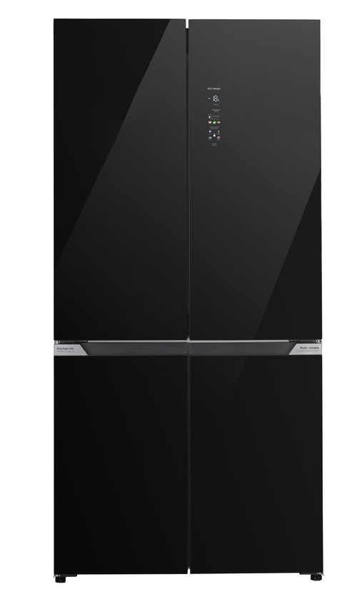 MIKA Fridge, 4 Door Bottom Mount Freezer No Frost, 421L, INVERTER Compressor, Inox Dark Matt, MRNF4D421XLBV