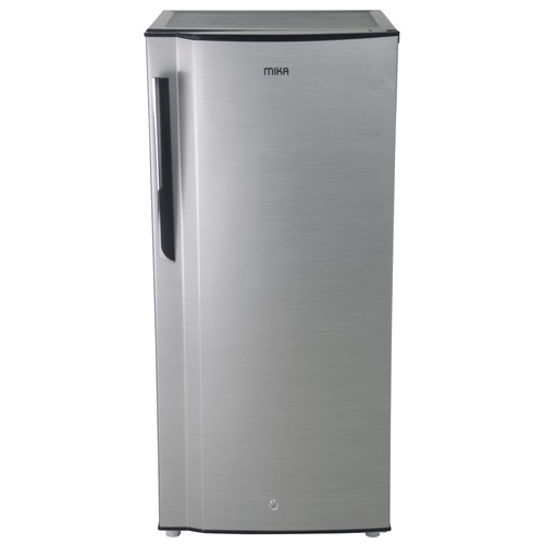 MIKA REFRIGERATOR, 150L, Single Door, Defrost (Direct Cool), Line Silver Dark MRDCS150LSD(MRDCS170LSD)
