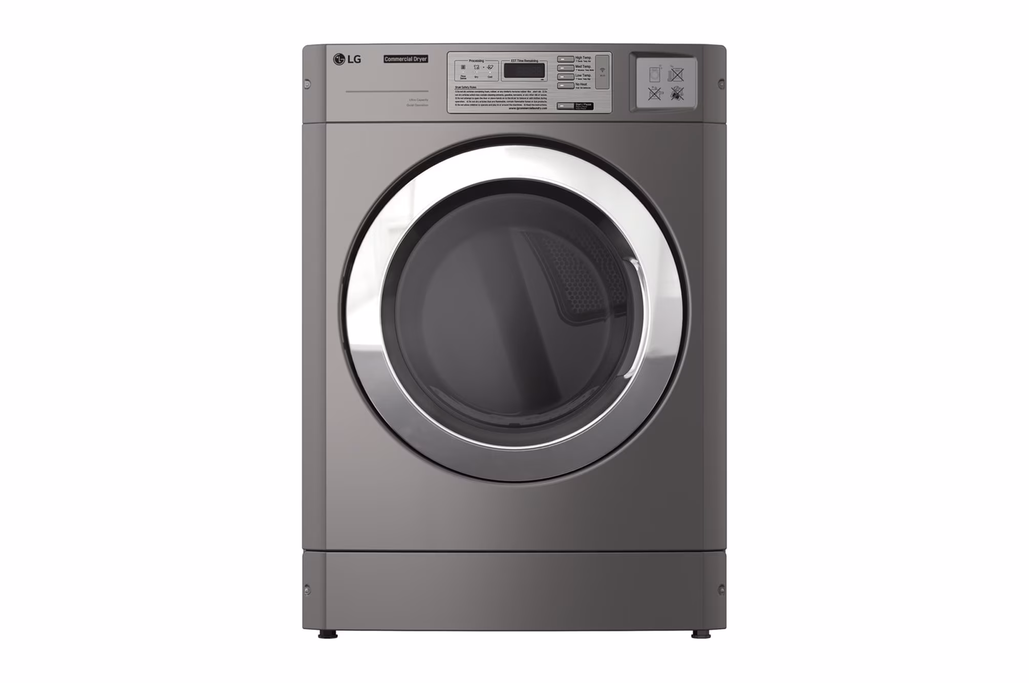 LG 15kg Electric Commercial Dryer - Inox (Stackable - Wifi) RV1840CD7