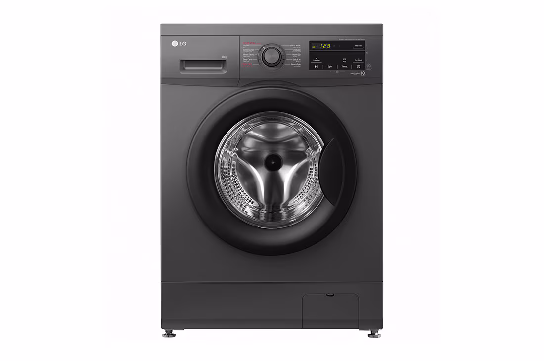 LG WASHING MACHINE FRONT LOADERS F4J3TYG6J 8KG SILVER