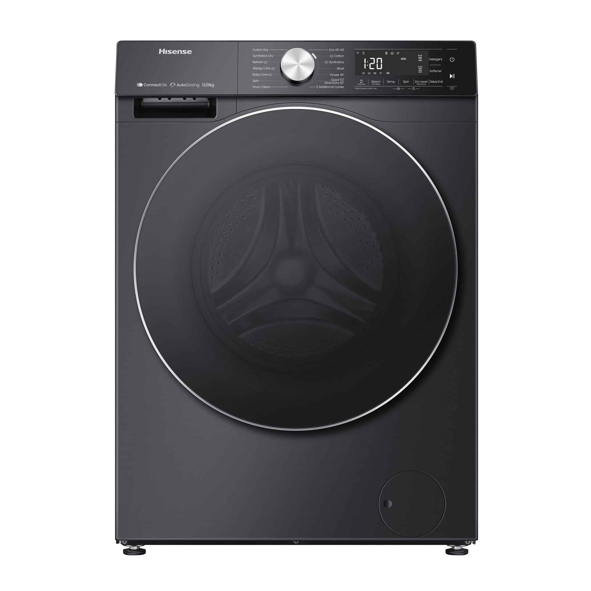 HISENSE W/DRYER FL WD5S1245BB 12/8KG SLV